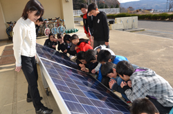 環境学習用太陽光発電システムの写真