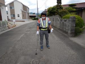 車道内の本管調査