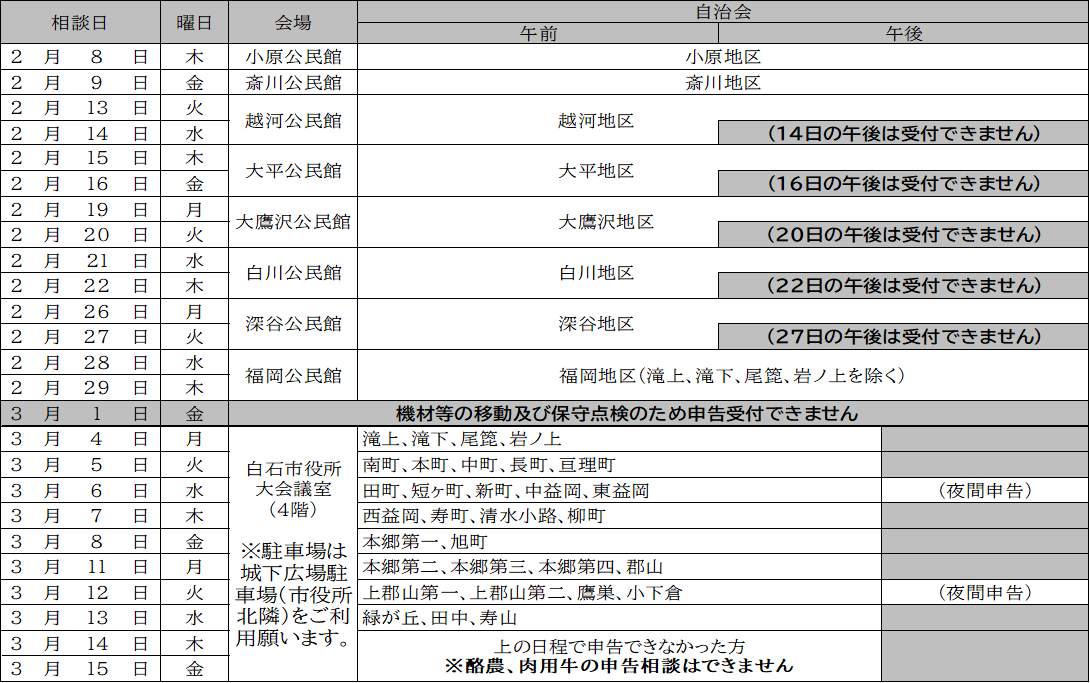 日程と会場