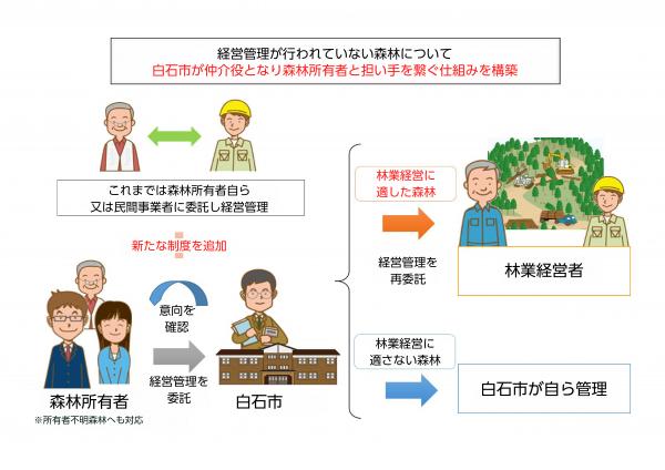 経営管理が行われていない森林について